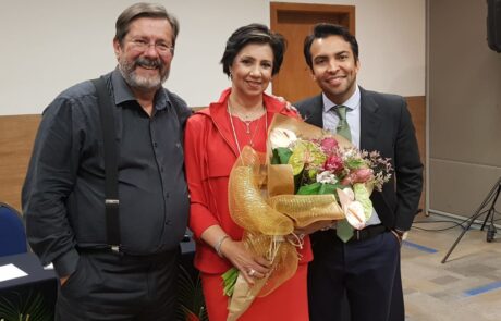Dr. Paulo Ferrara, Dra. Edna Almodin, Dr. Allan Luz durante o IV Ferrara Meetings Brasil - Aracaju